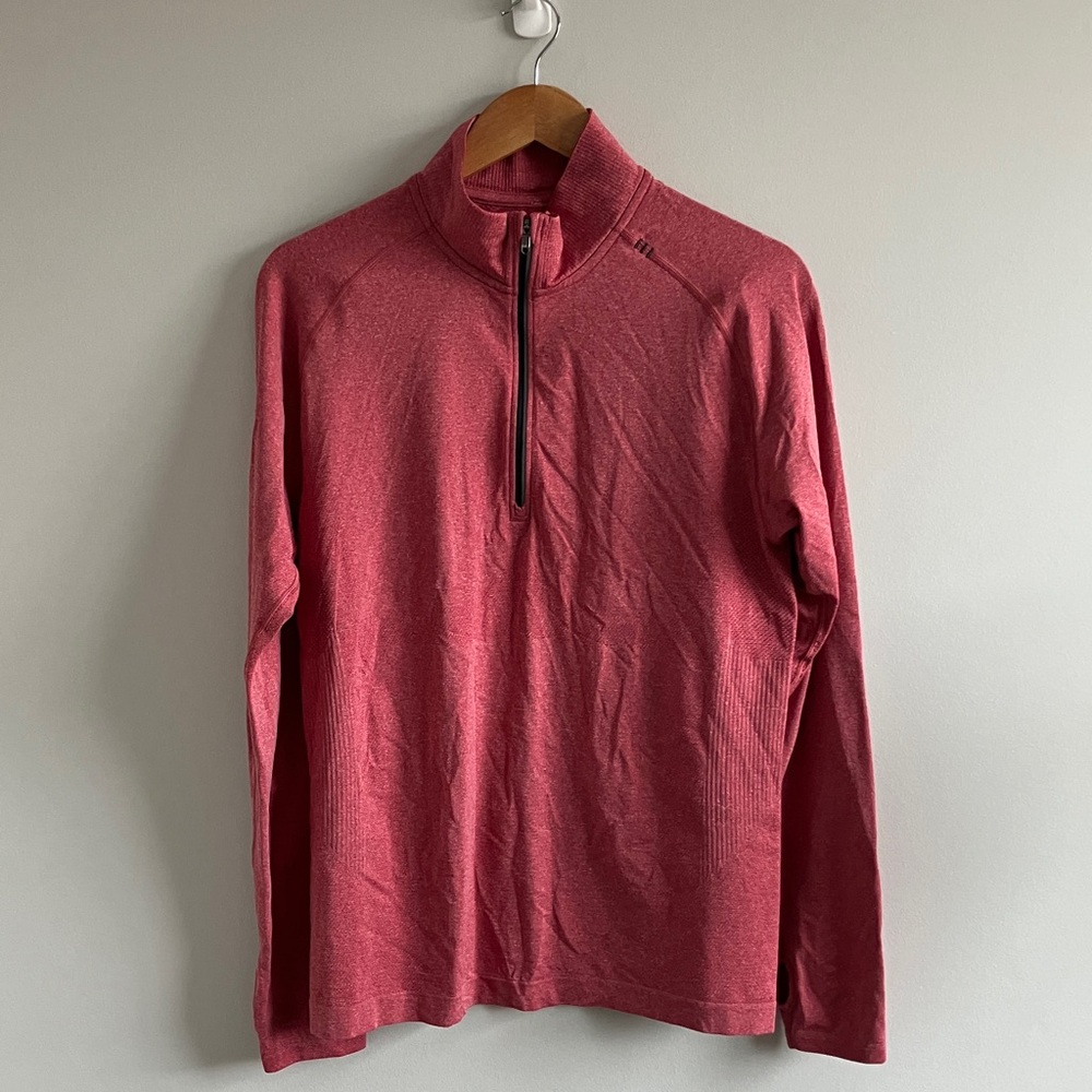 Lululemon men’s 1/4 zip pullover long sleeve tee size medium athletic